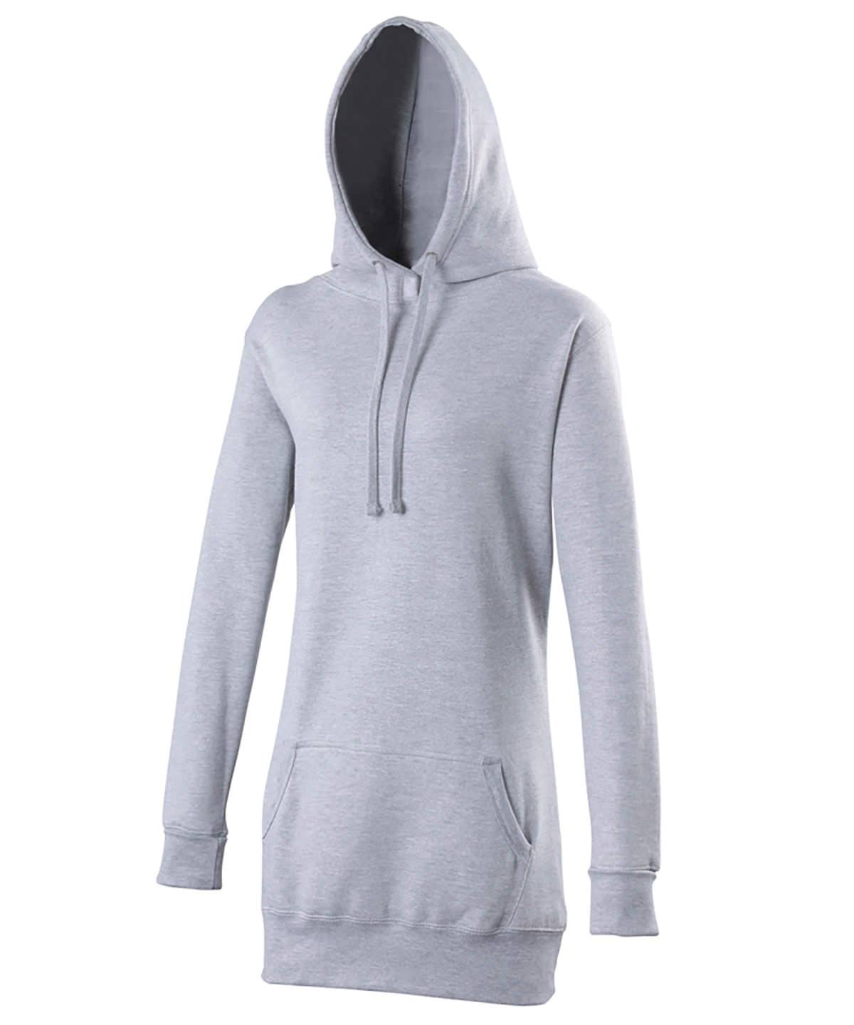 Heather Grey - Women's longline hoodie