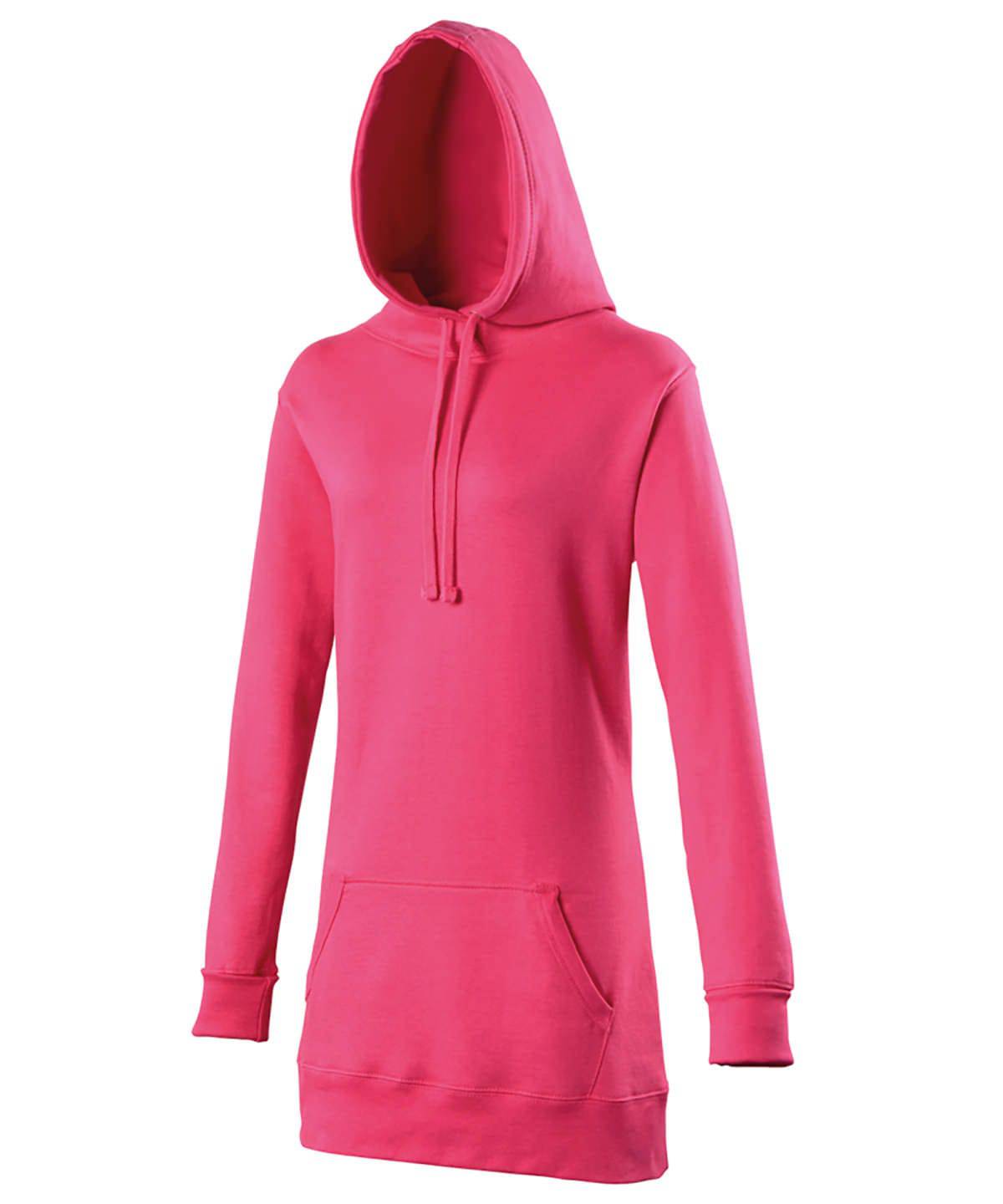 Hot Pink - Women's longline hoodie