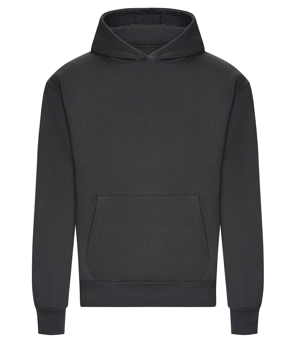 Solid Charcoal - Heavyweight signature boxy hoodie