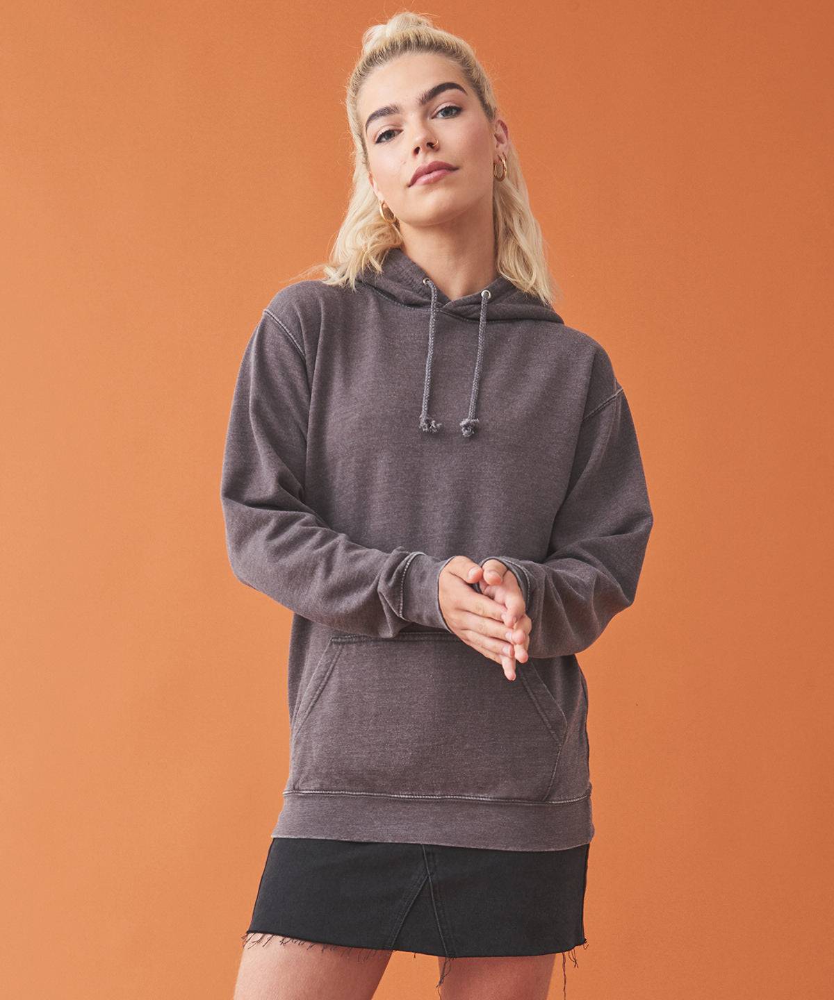 Washed Charcoal - Washed hoodie