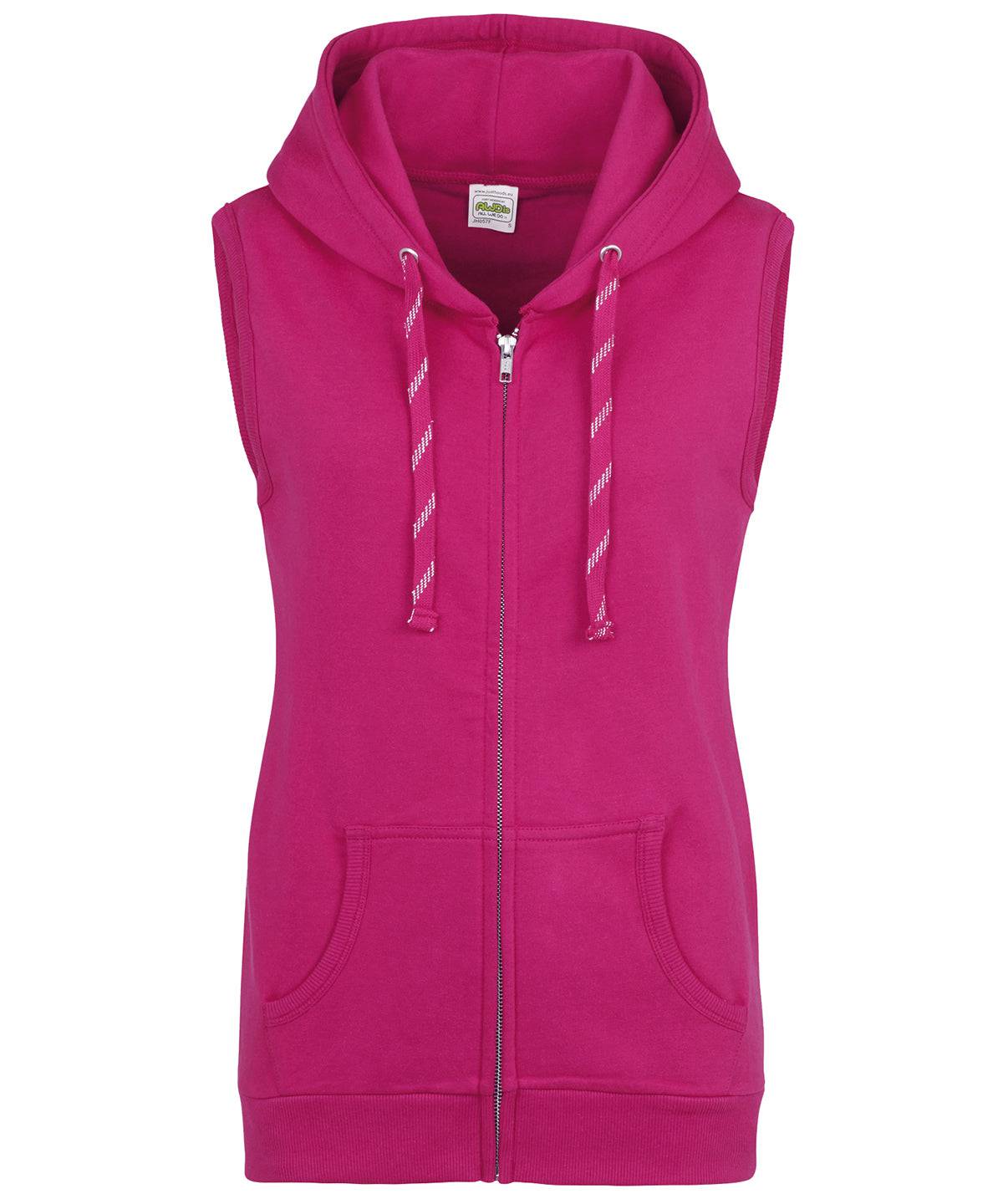 Burgundy - Women's sleeveless zoodie