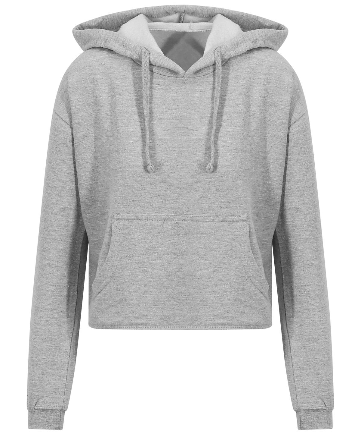 Heather Grey - Women's cropped hoodie