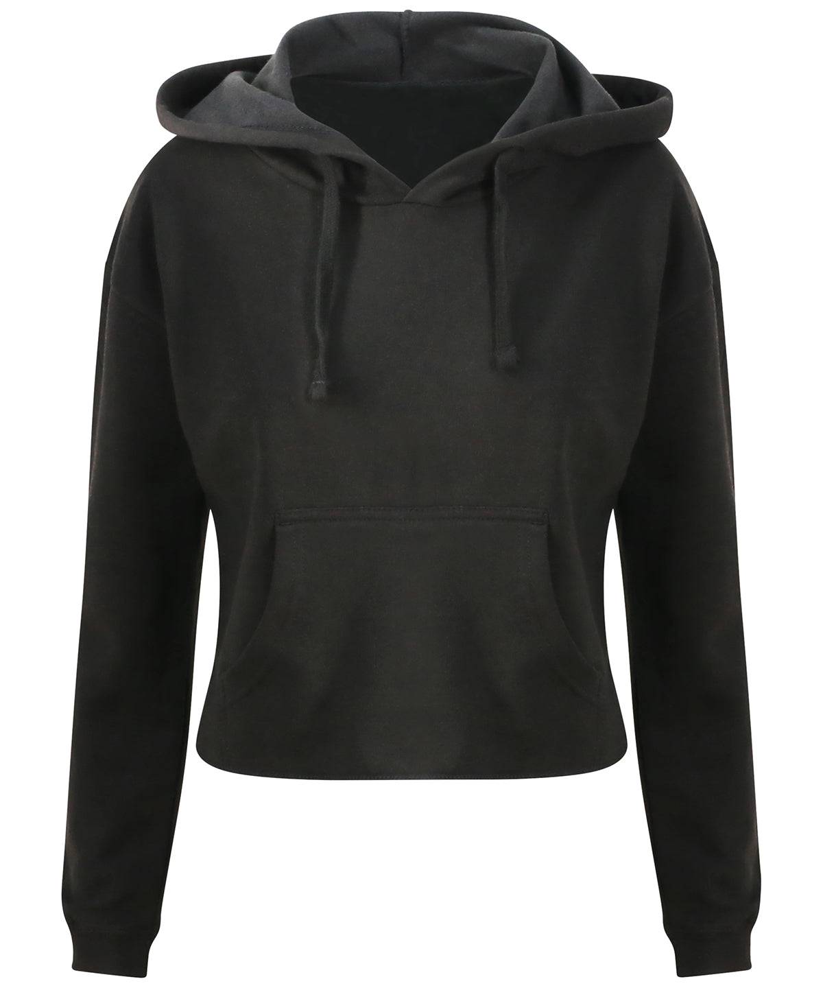 Jet Black - Women's cropped hoodie