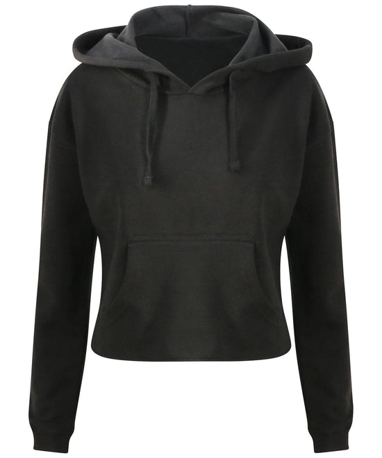 Jet Black - Women's cropped hoodie