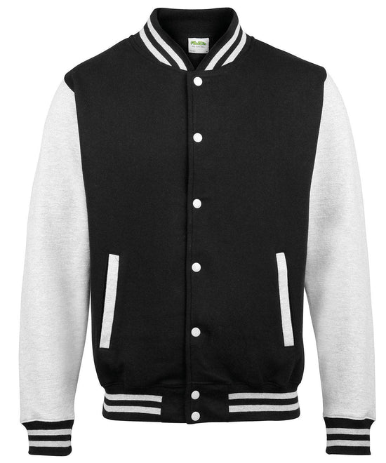 Jet Black/Heather Grey - Varsity jacket