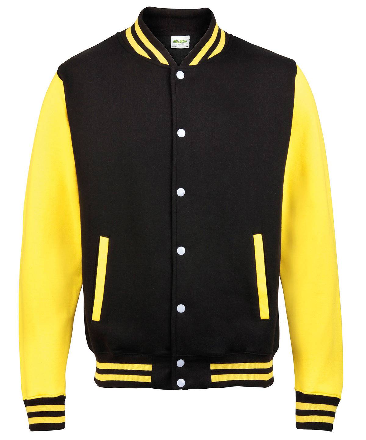 Jet Black/Sun Yellow* - Varsity jacket