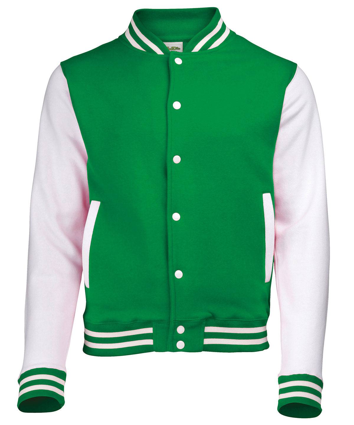 Kelly Green/White - Varsity jacket