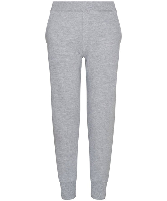 Heather Grey - Kids tapered track pants