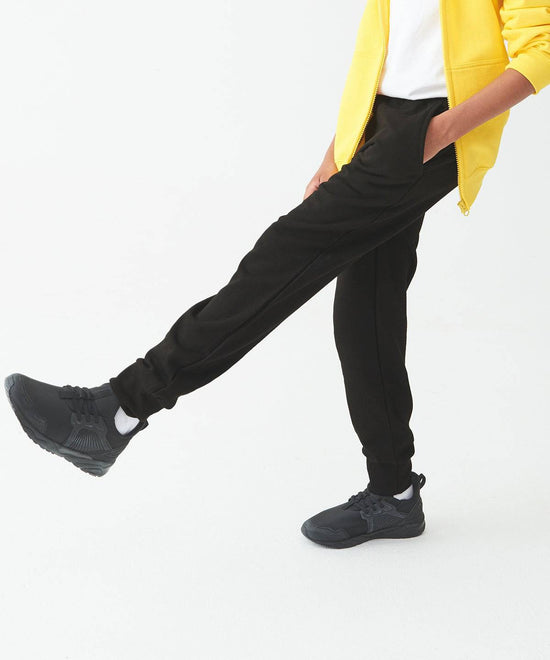 Jet Black - Kids tapered track pants