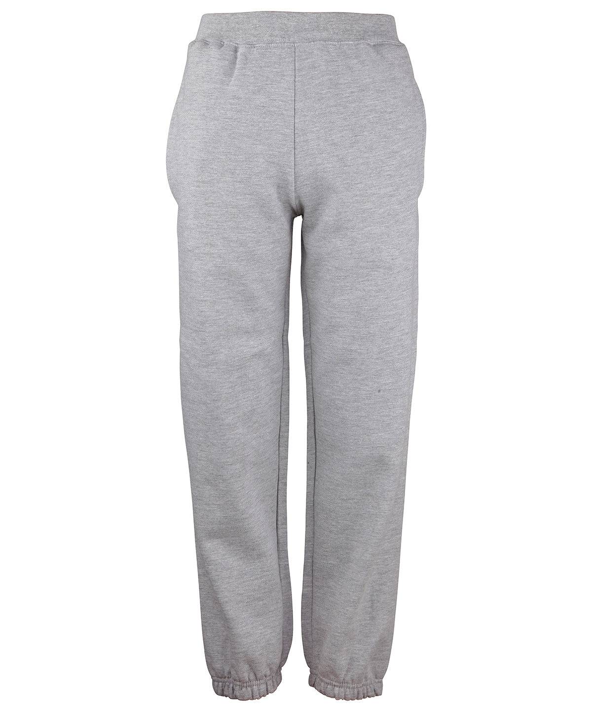 Heather Grey - Kids cuffed sweatpants