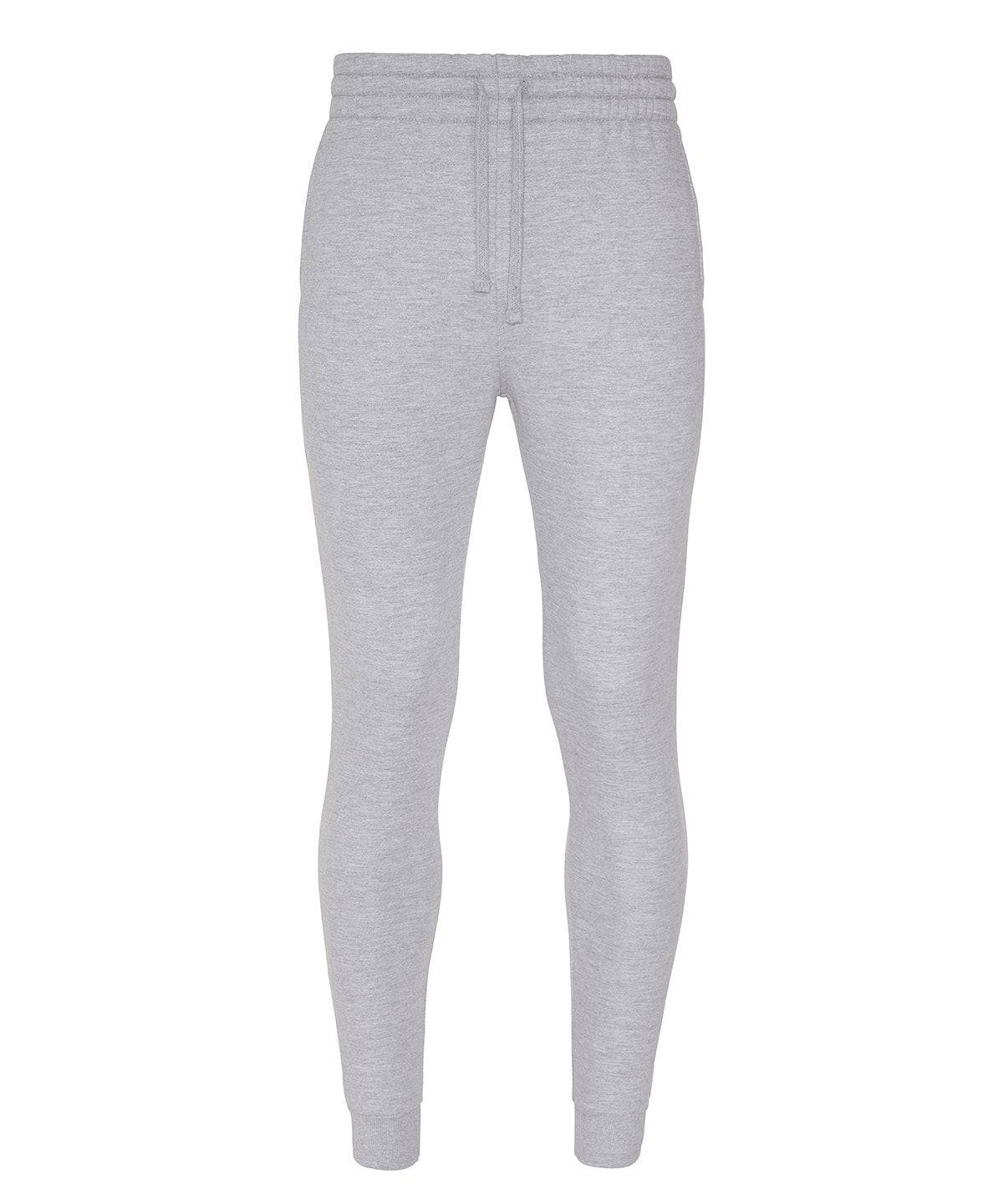 Heather Grey - Tapered track pants