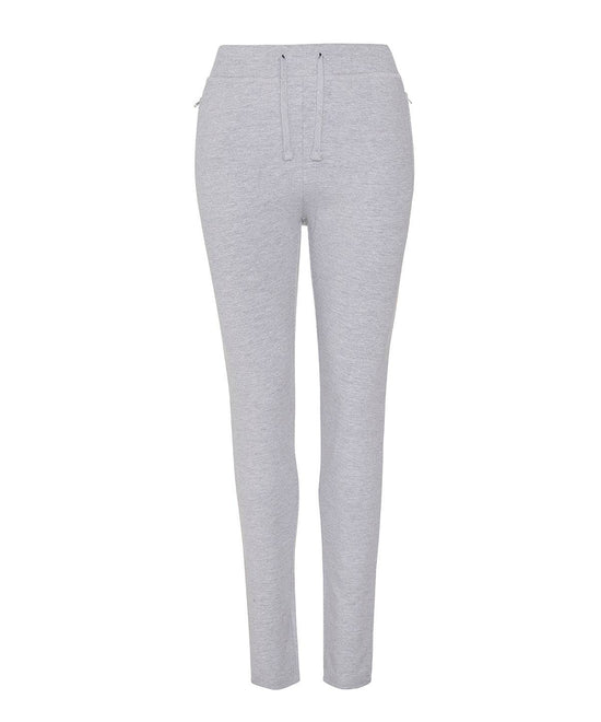 Heather Grey - Women's tapered track pants