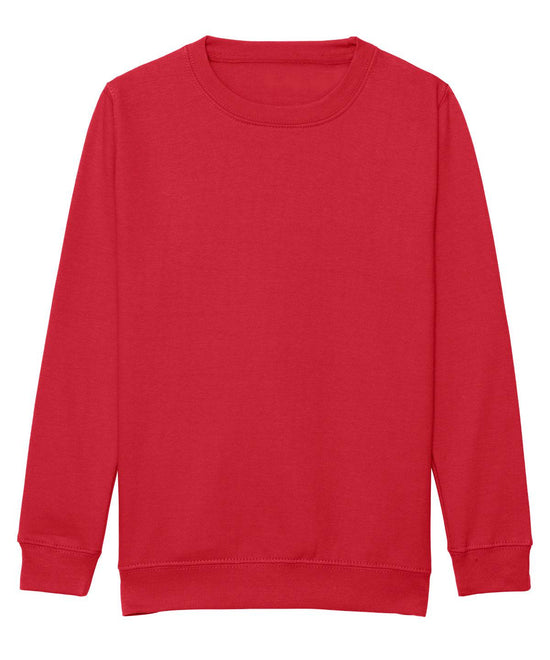 Fire Red - Kids AWDis sweatshirt