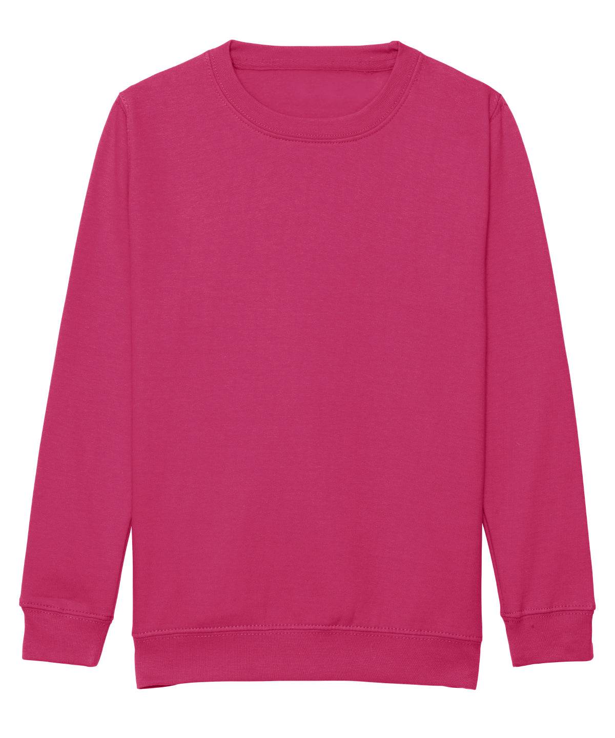 Hot Pink - Kids AWDis sweatshirt