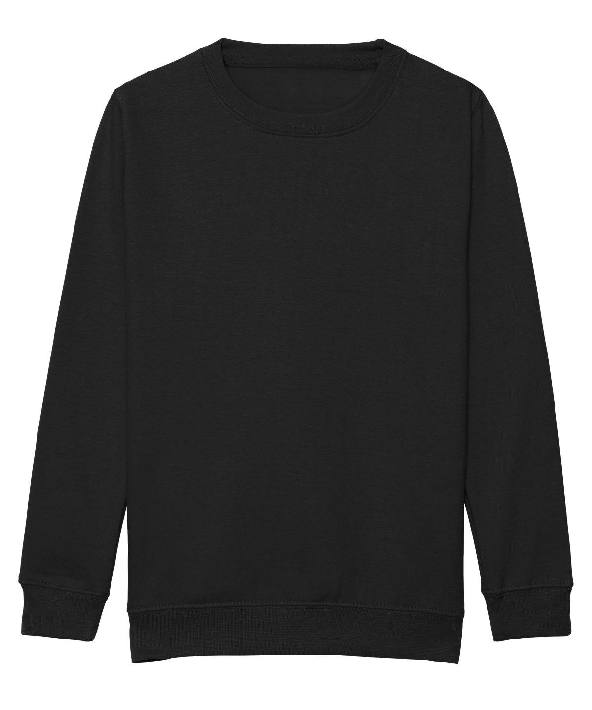 Jet Black - Kids AWDis sweatshirt