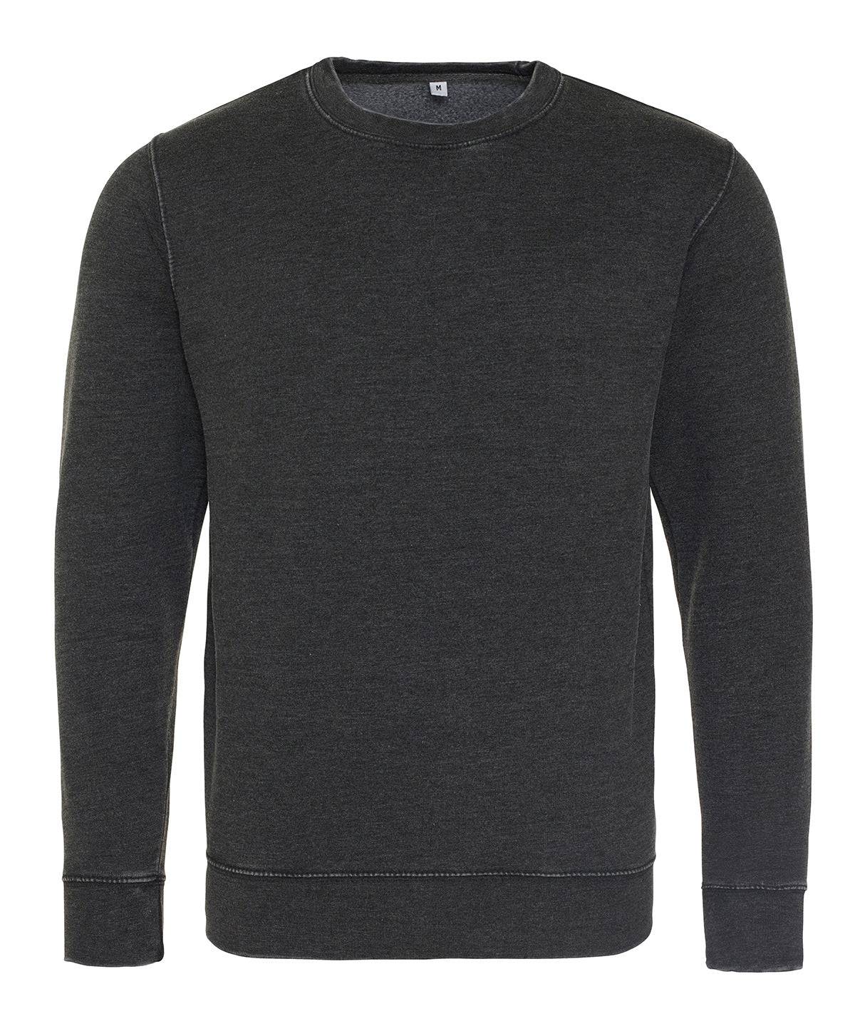 Washed Jet Black - Washed sweatshirt