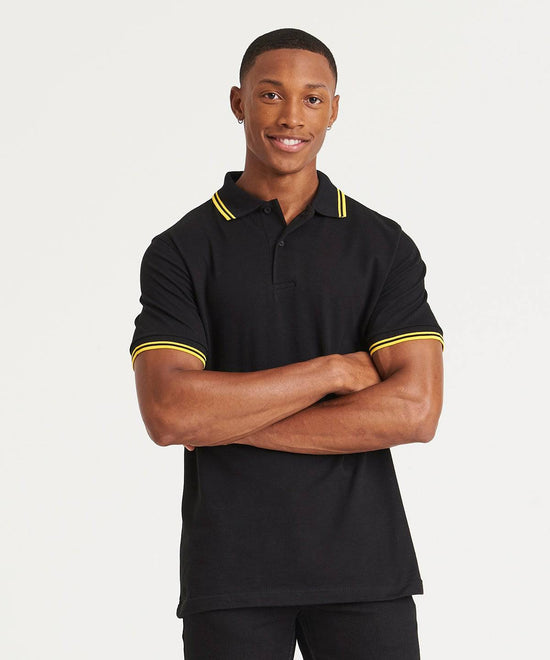 Black/Red - Stretch tipped polo