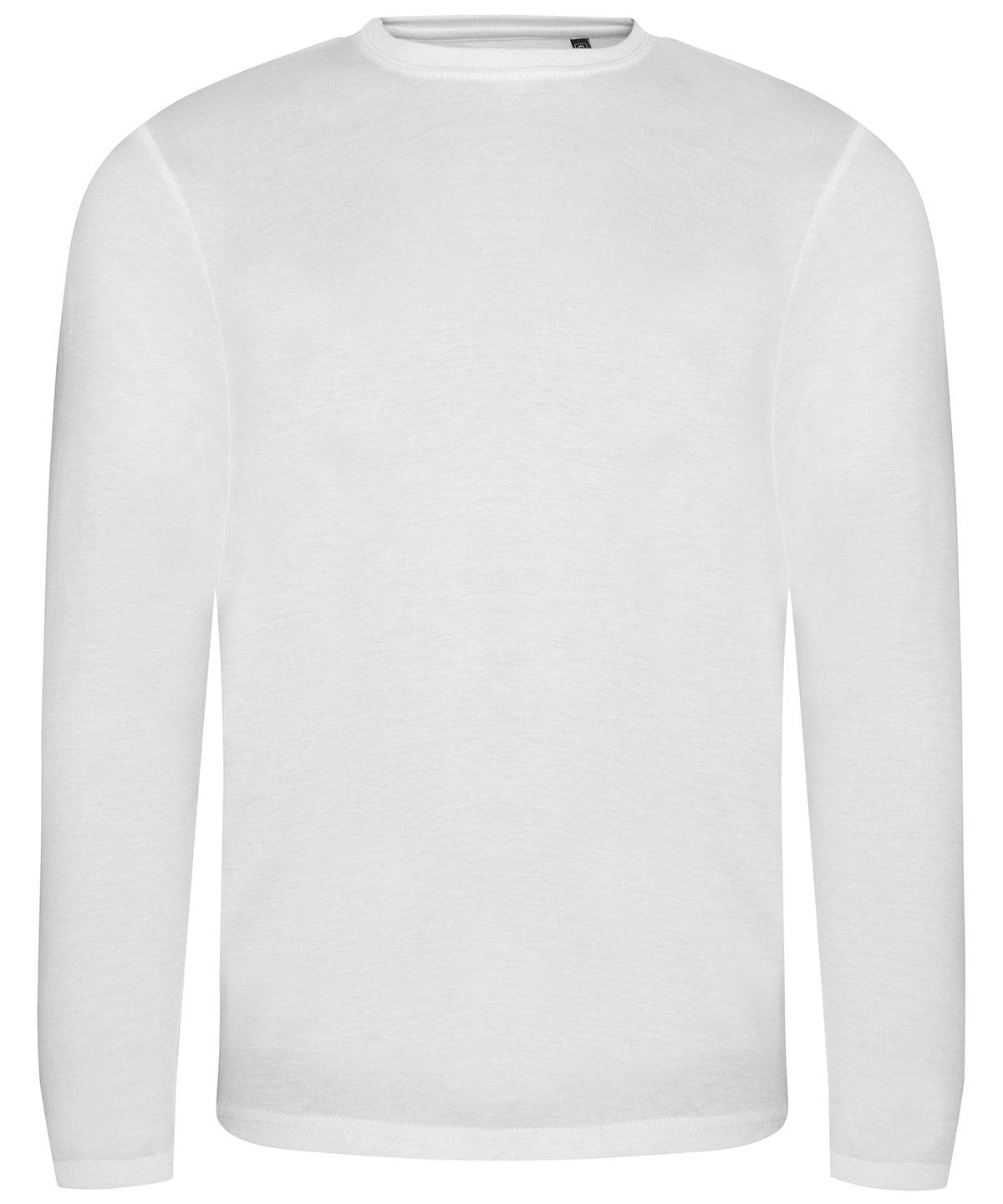 Solid White - Triblend T long sleeve