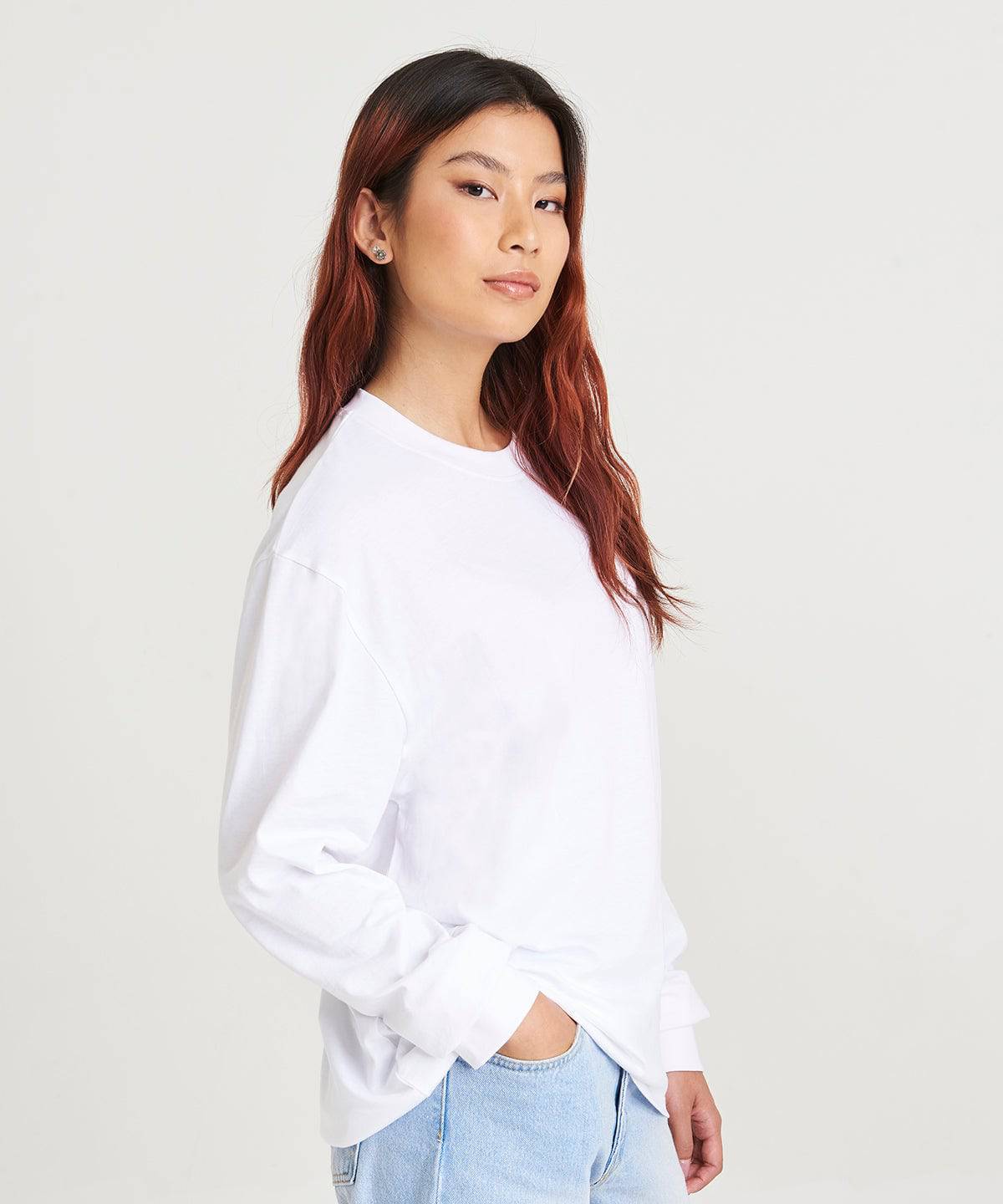 White - Oversize 100 long sleeve T