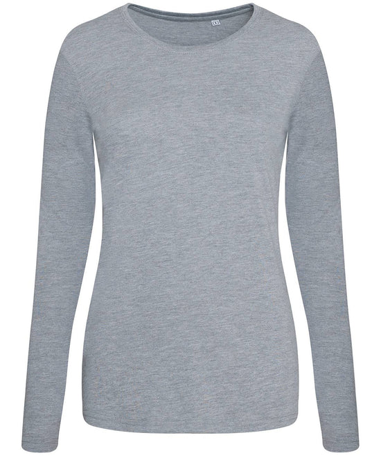 Heather Grey - Women's triblend T long sleeve