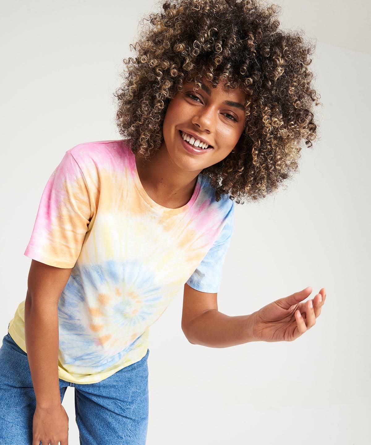 Pastel Sunset Dip - Tie-dye T