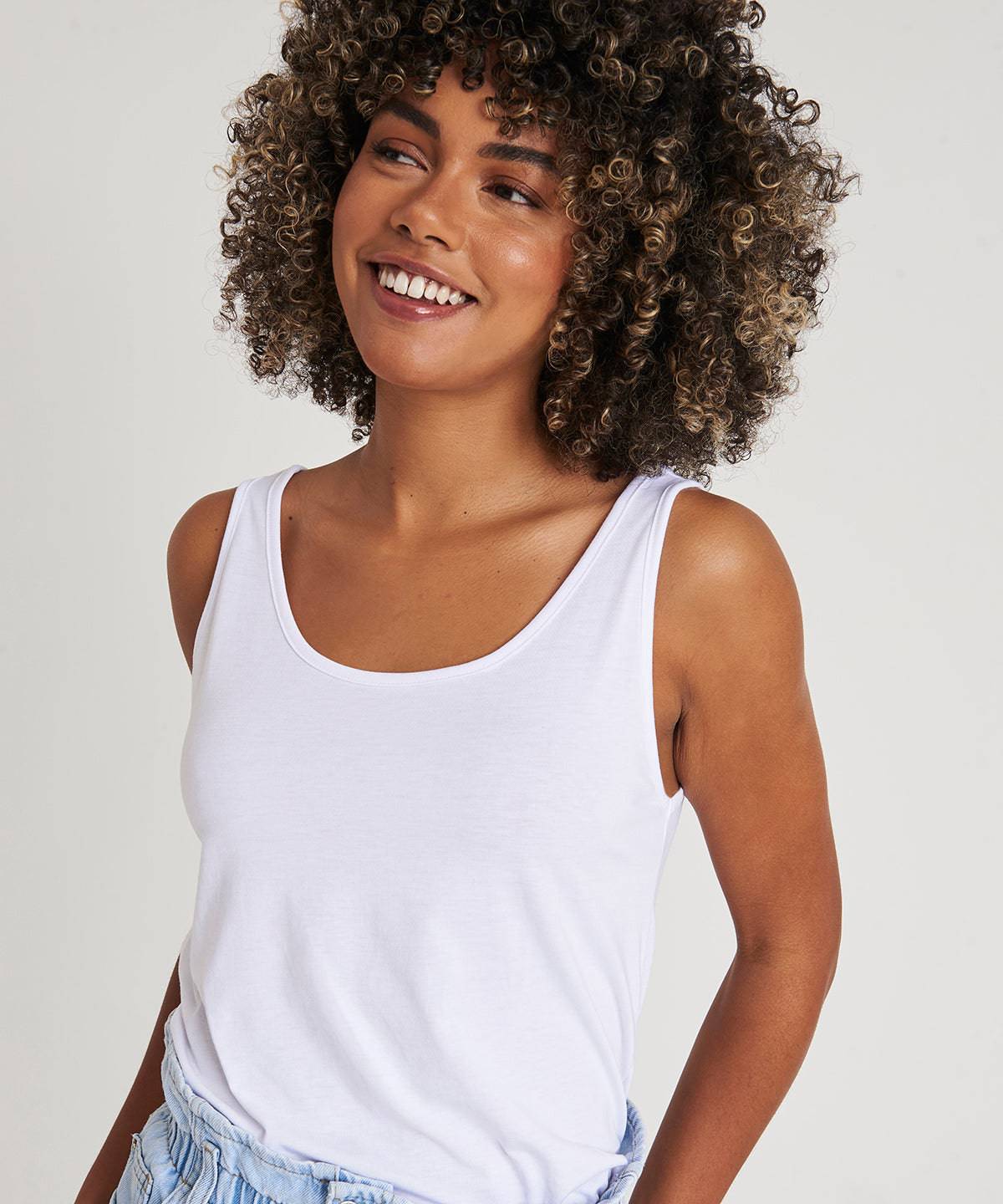 Solid White - Women’s tank top