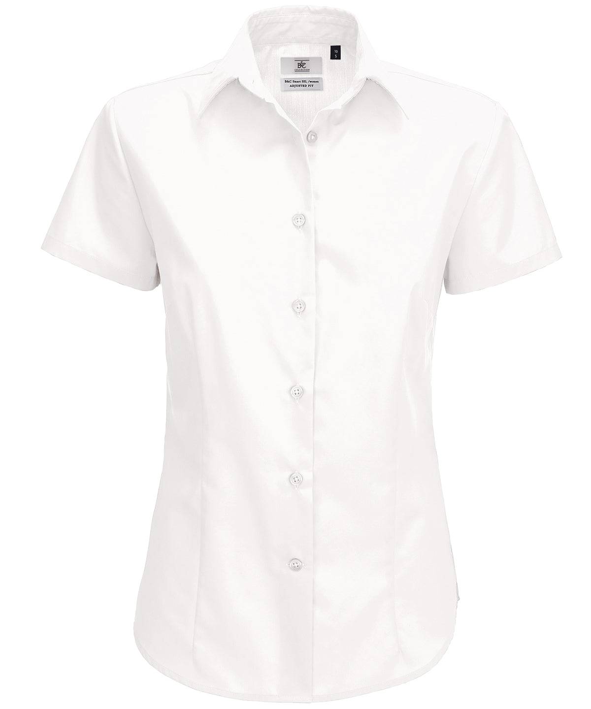 Load image into Gallery viewer, White - B&amp;amp;C Smart short sleeve /women
