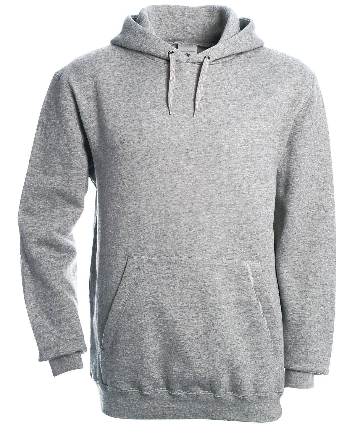 Heather Grey - B&C Hooded sweatshirt