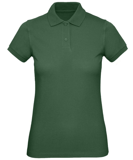 Load image into Gallery viewer, Bottle Green - B&amp;amp;C Inspire Polo /women
