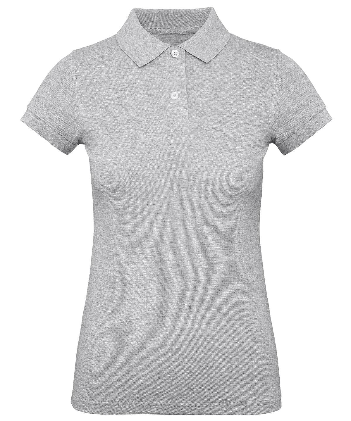 Heather Grey - B&C Inspire Polo /women