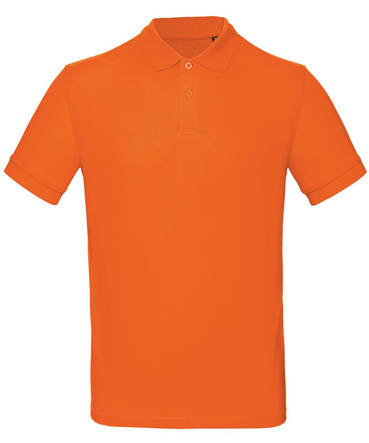 Orange - B&C Inspire Polo /men