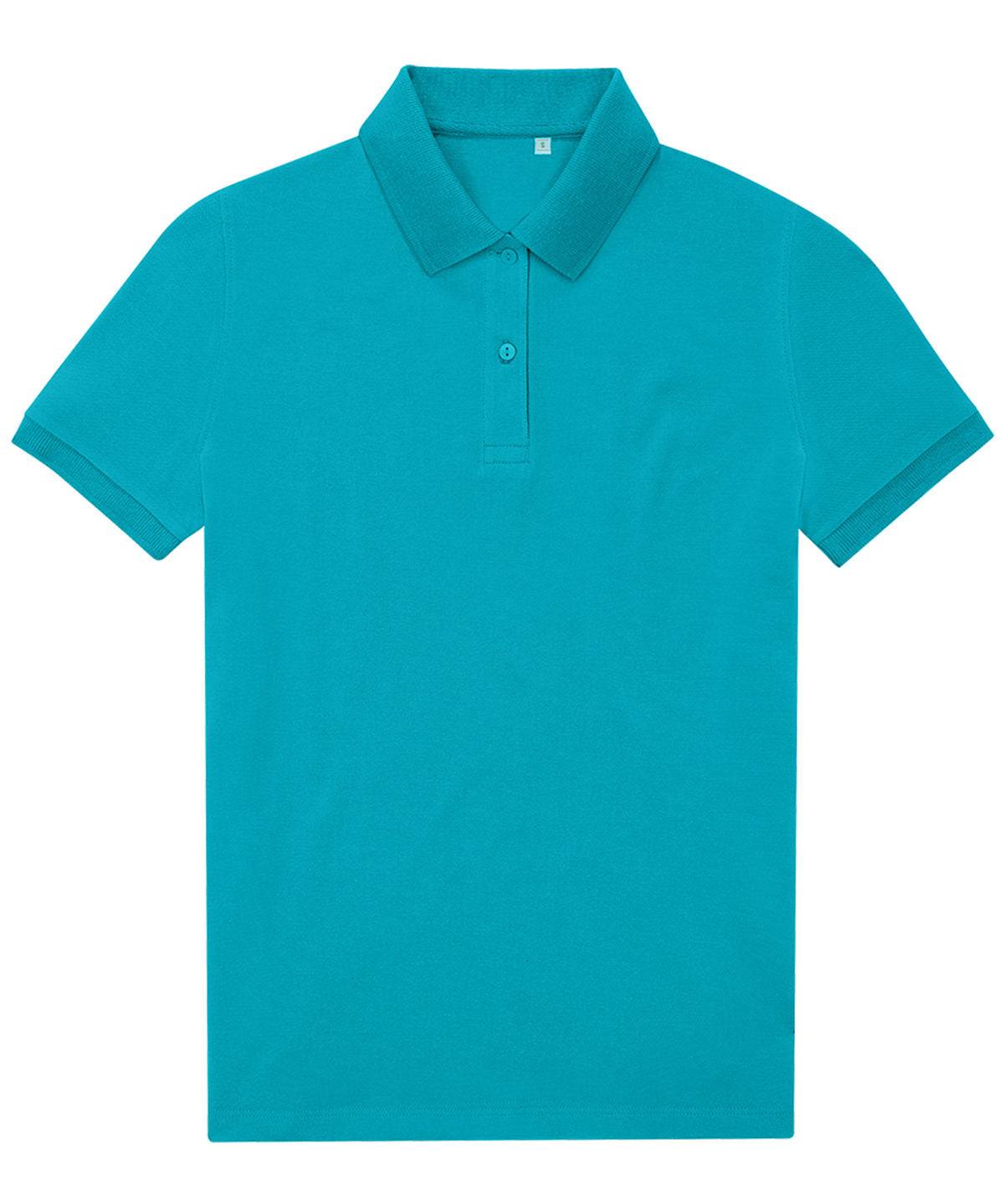 Load image into Gallery viewer, Pop Turquoise - B&amp;amp;C My Eco Polo 65/35 /Women
