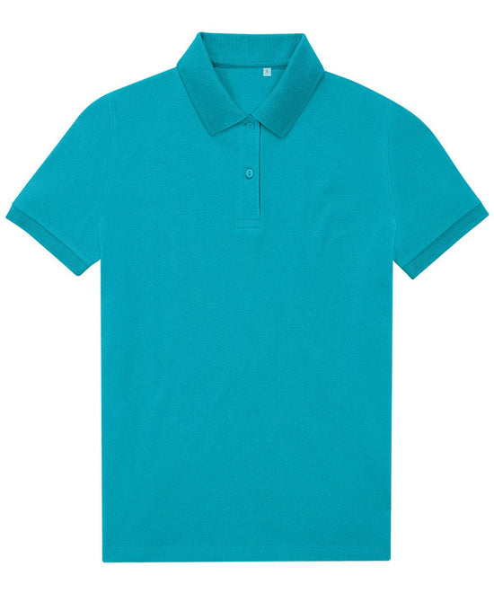 Load image into Gallery viewer, Pop Turquoise - B&amp;amp;C My Eco Polo 65/35 /Women
