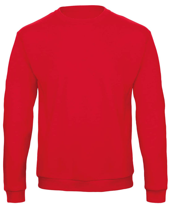 Red - B&C ID.202 50/50 sweatshirt