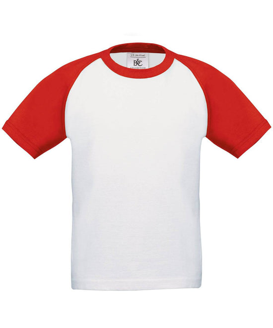 White/Red - B&C Baseball /kids