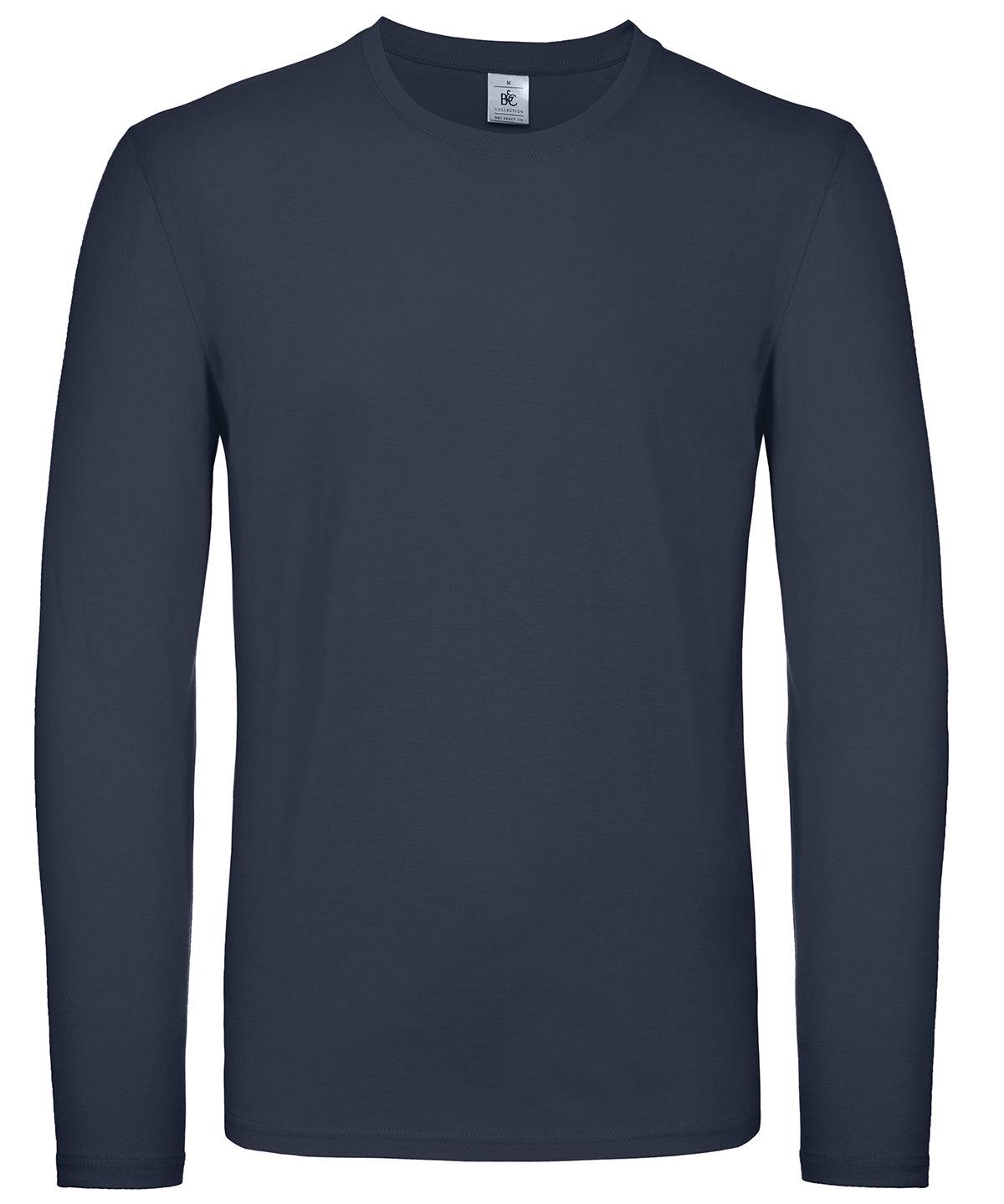 Load image into Gallery viewer, Navy - B&amp;amp;C #E150 long sleeve
