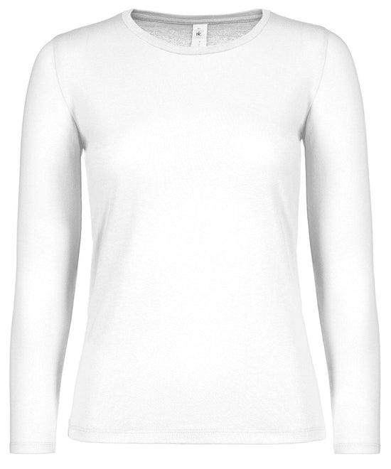 Load image into Gallery viewer, White* - B&amp;amp;C #E150 long sleeve /women
