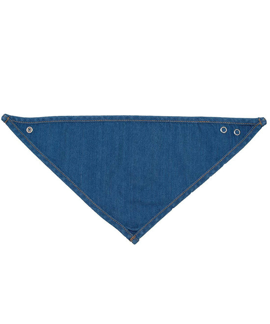 Organic Denim - Baby Rocks denim bandana bib