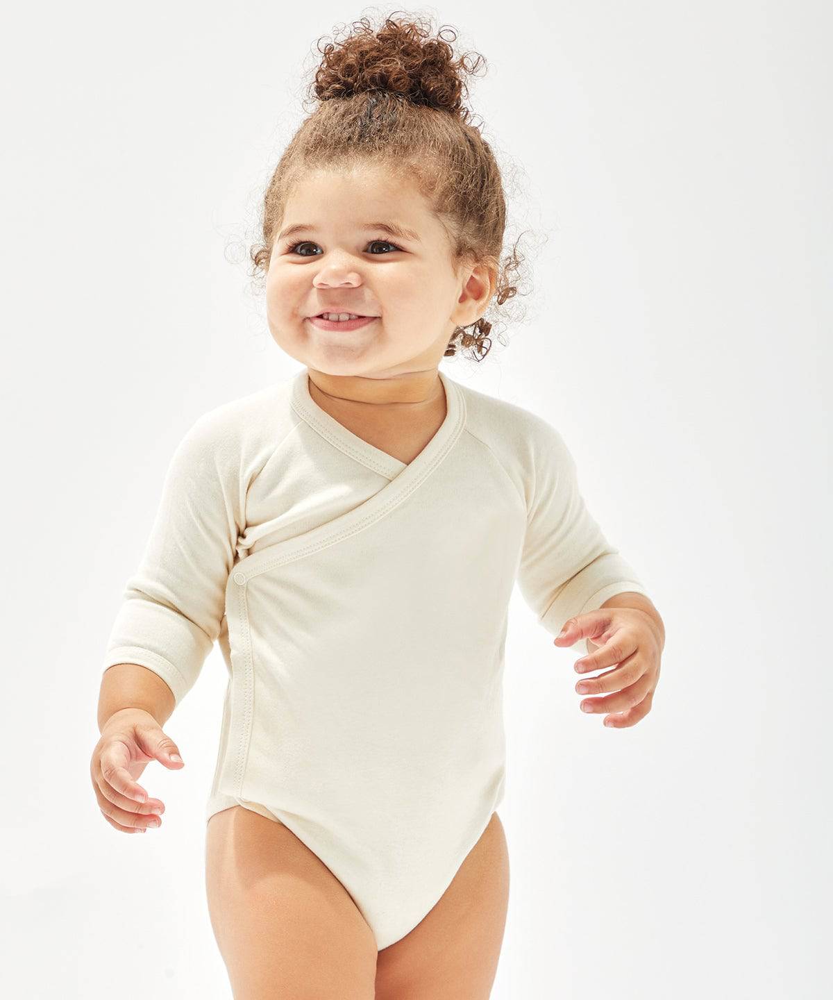 Nautical Navy - Baby long sleeve kimono bodysuit