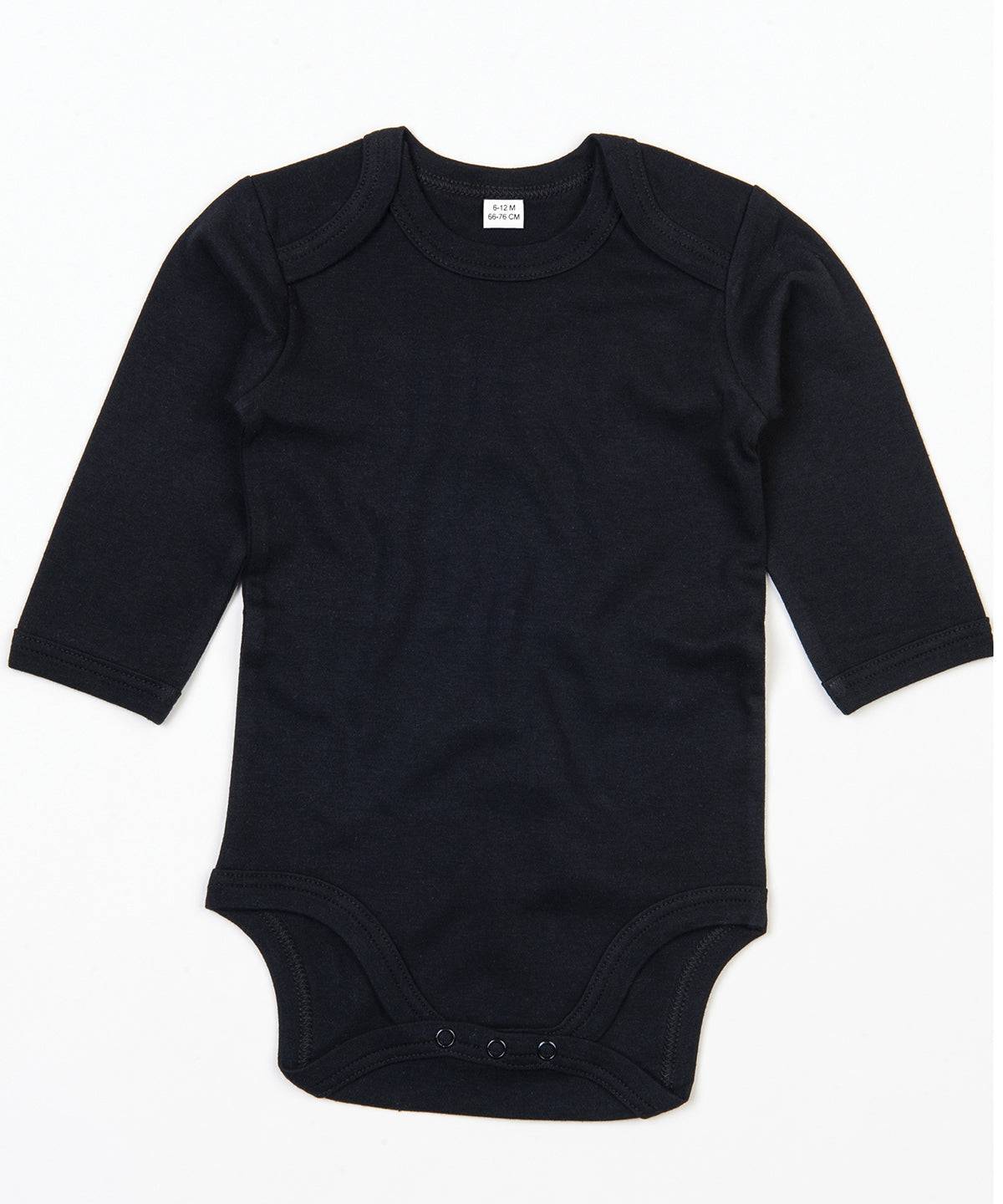 Organic Black - Baby organic long sleeve bodysuit