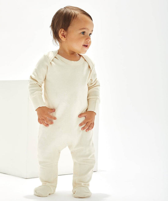 Organic Natural - Baby organic envelope sleepsuit with mitts