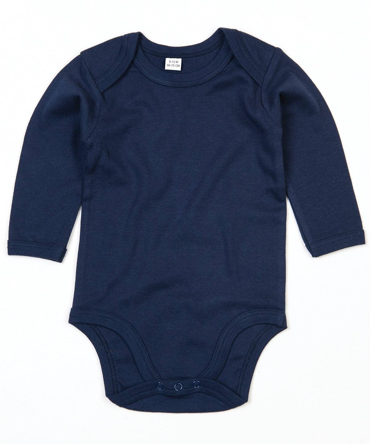 Organic Nautical Navy - Baby organic long sleeve bodysuit