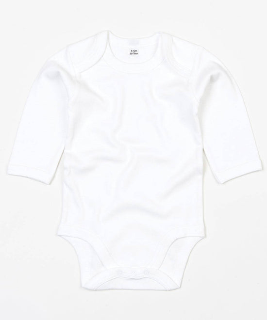 Organic White - Baby organic long sleeve bodysuit