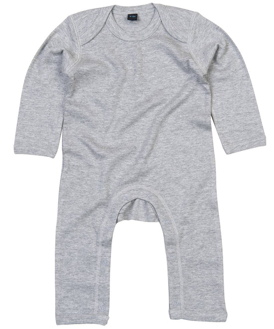 Heather Grey Melange - Baby rompersuit