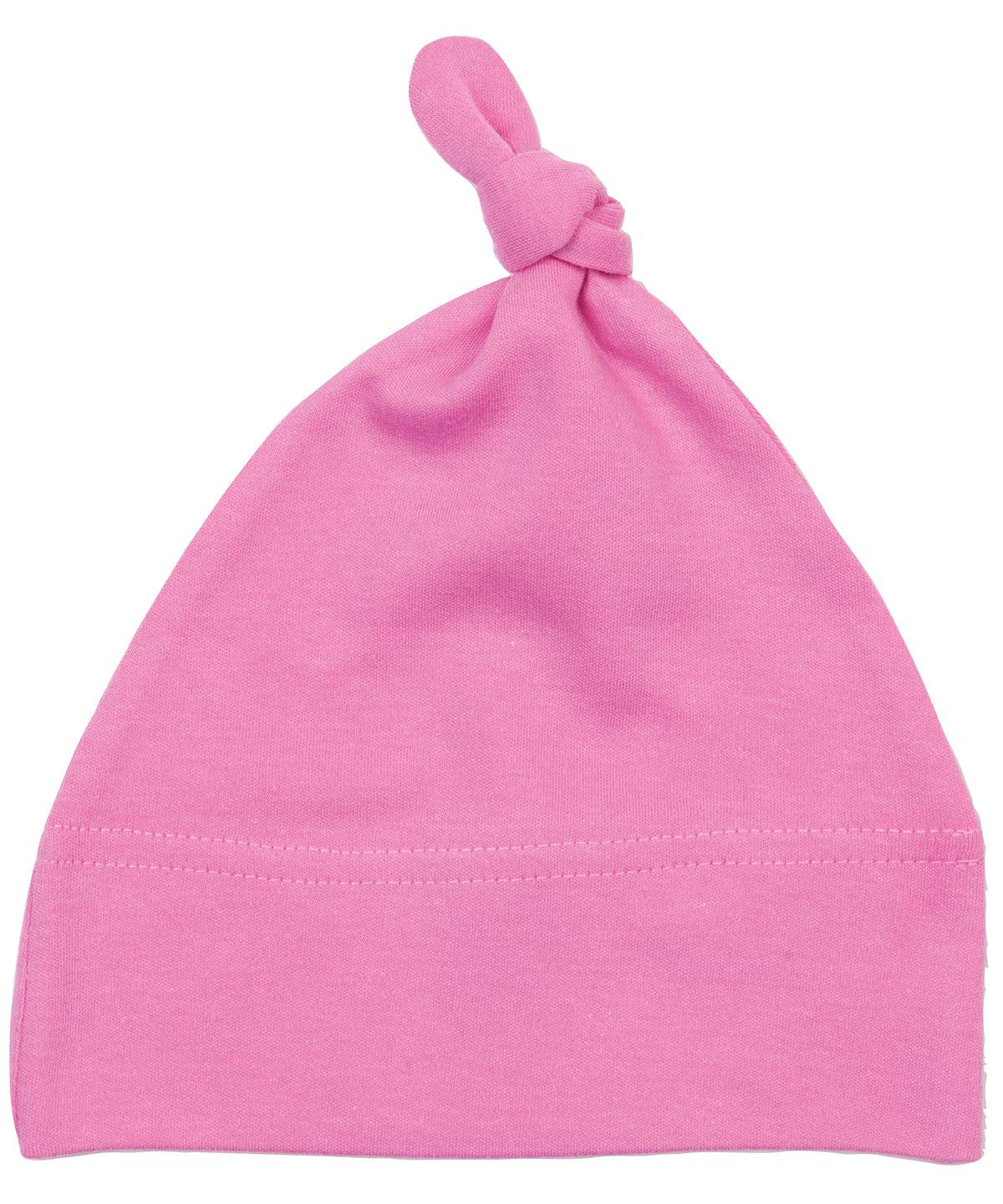 Bubblegum Pink - Baby one-knot hat