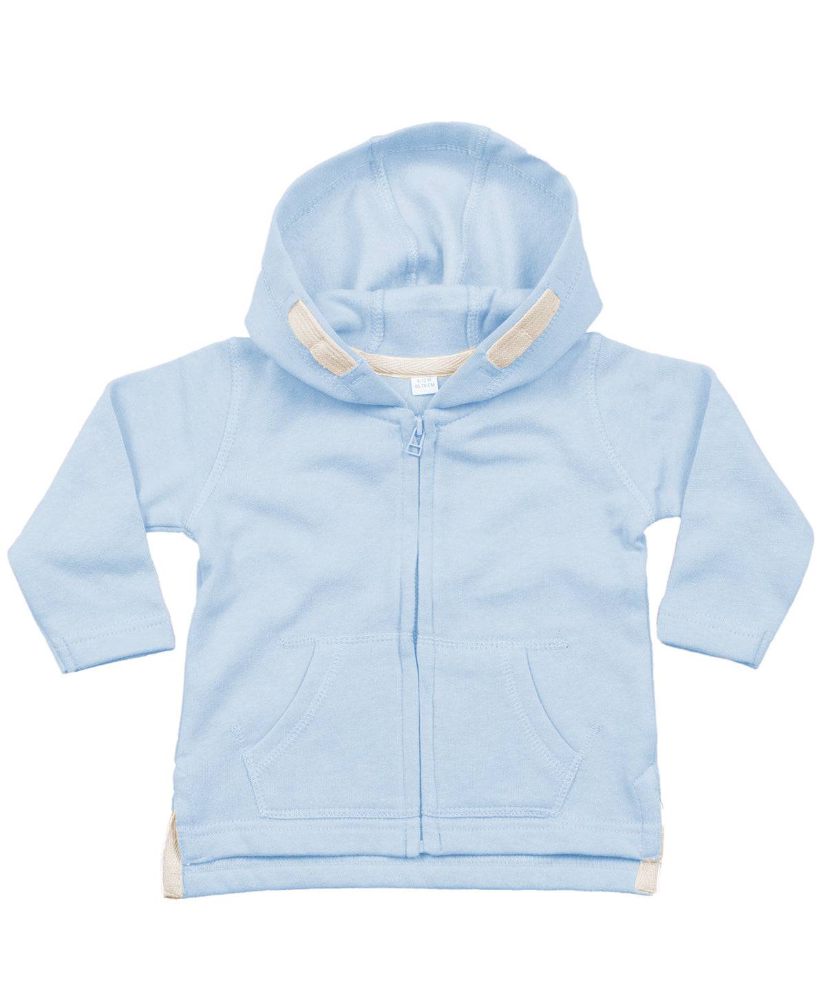 Dusty Blue - Baby zipped hoodie