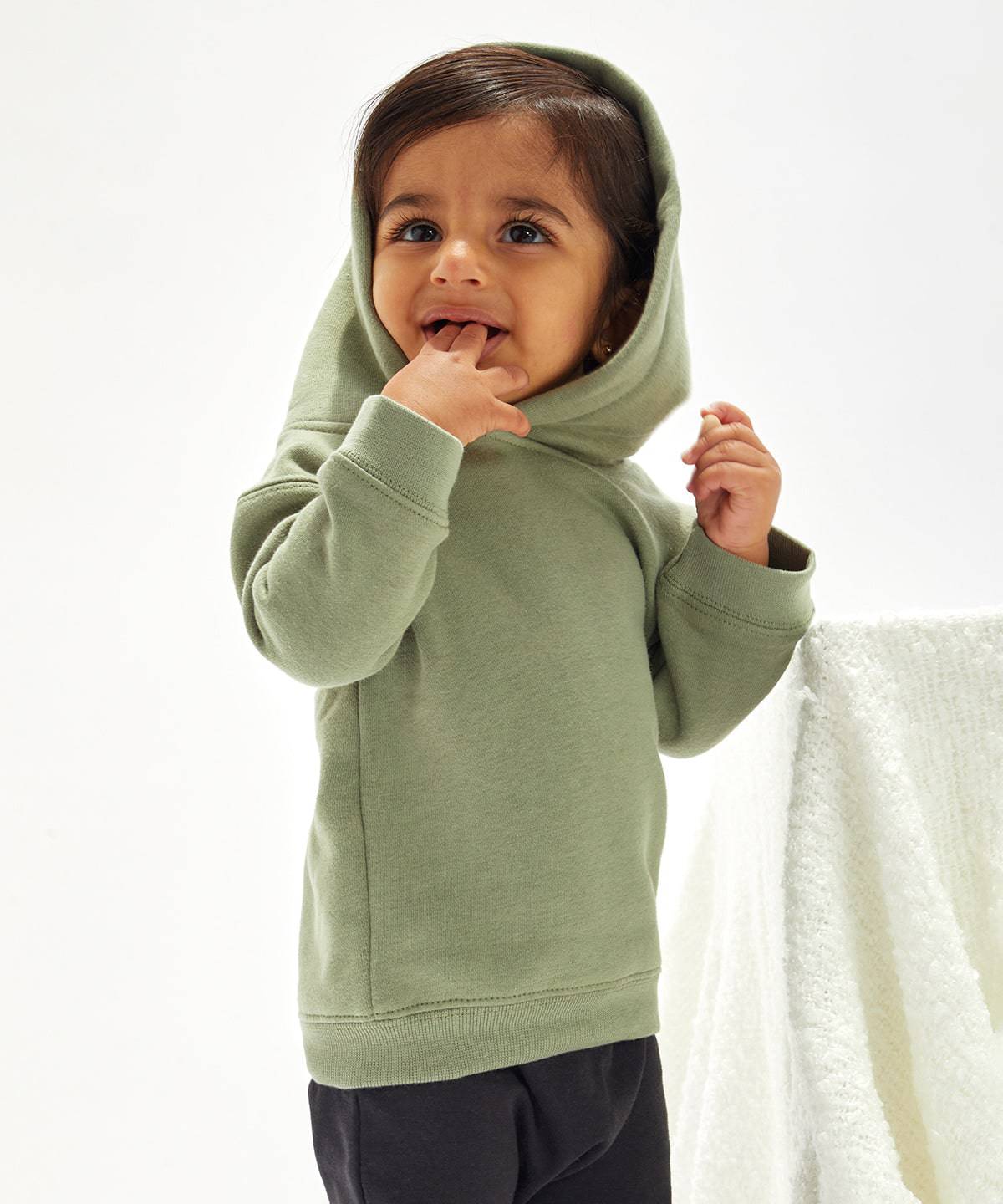 Soft Olive - Baby essential hoodie