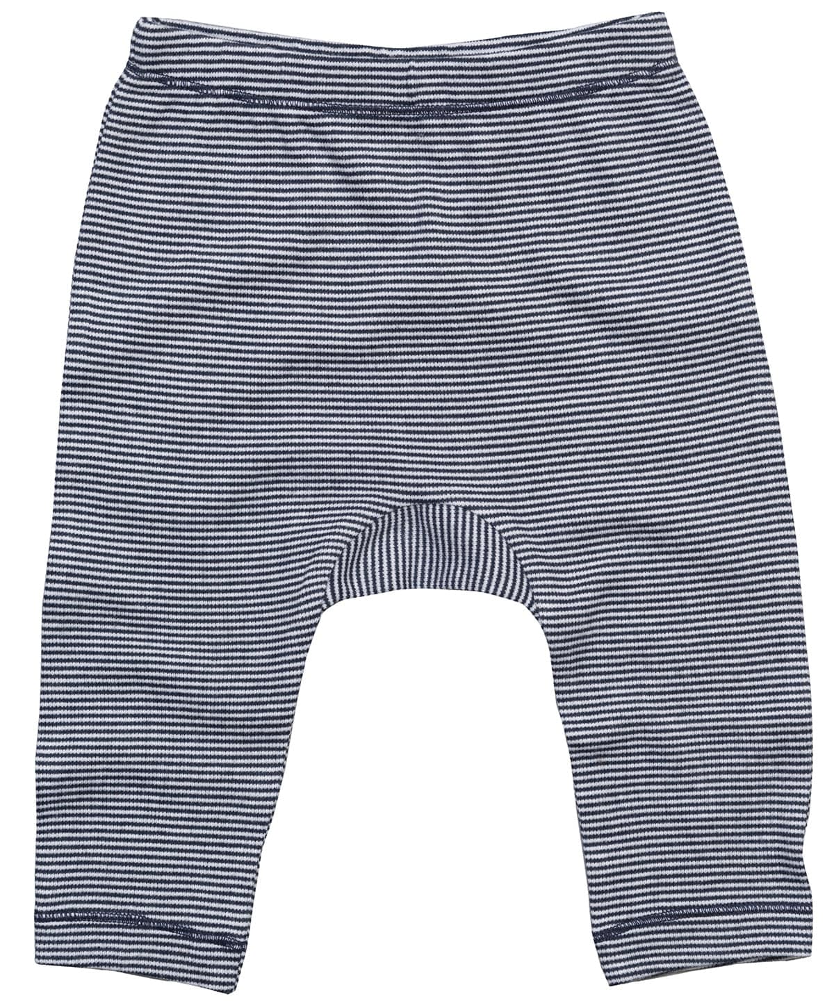 Organic White/Nautical Navy - Baby stripy Jersey leggings