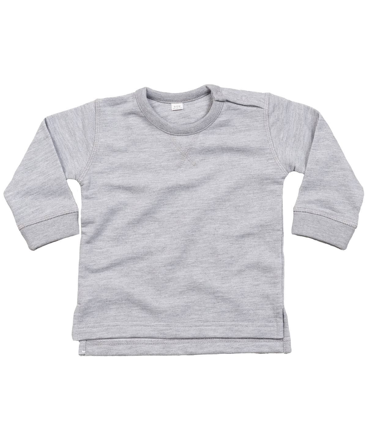 Heather Grey Melange - Baby sweatshirt