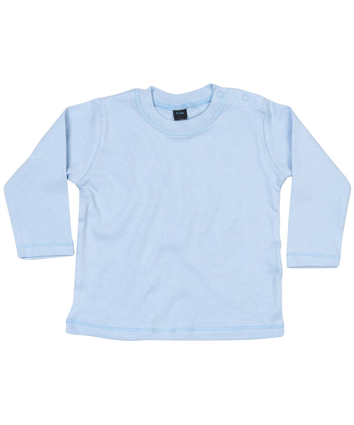 Dusty Blue - Baby long sleeve T